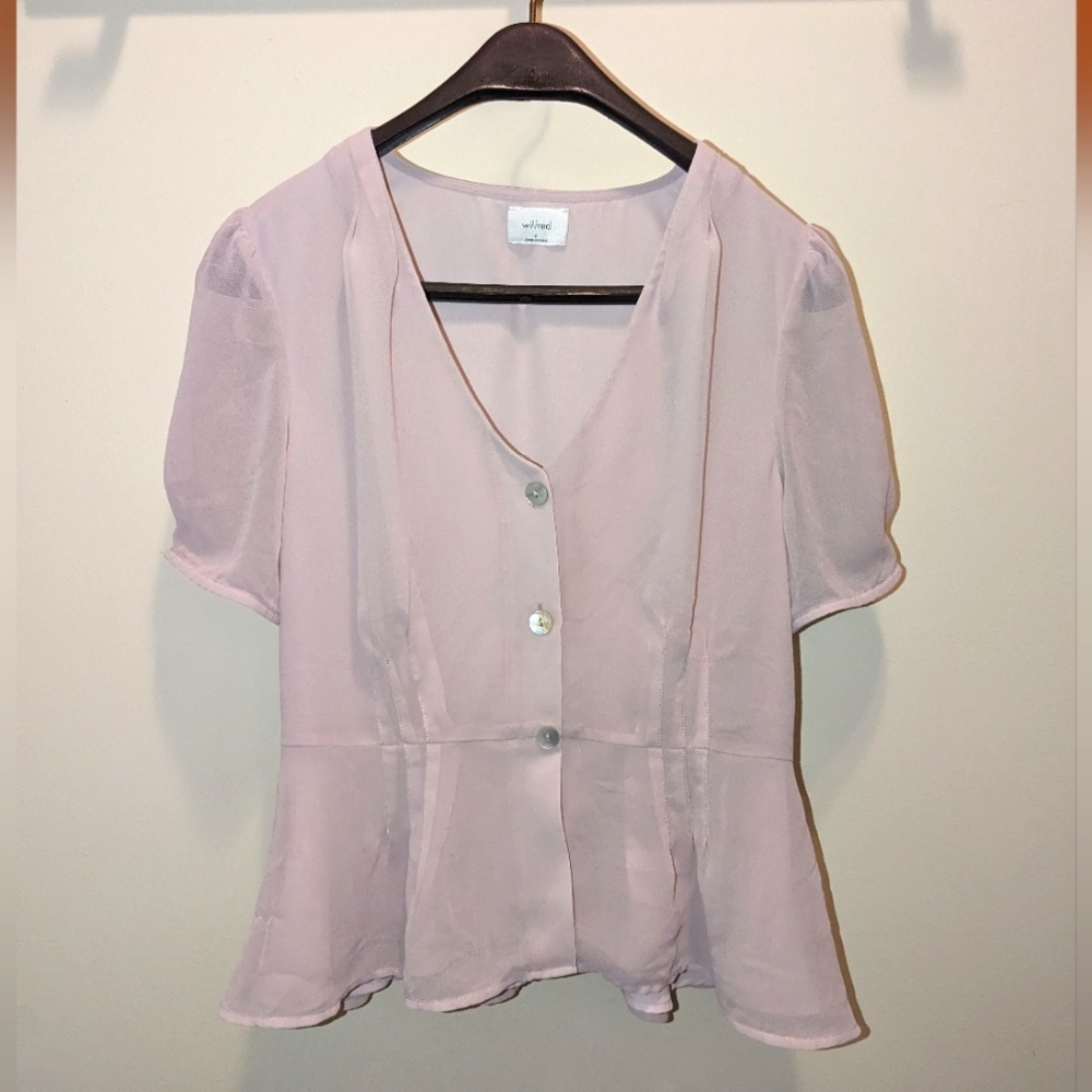 Artizia Blush Wilfred Button-front Blouse